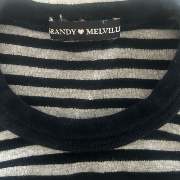 brandy melville stripped long sleeve top - Picture 2 of 2